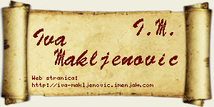 Iva Makljenović vizit kartica